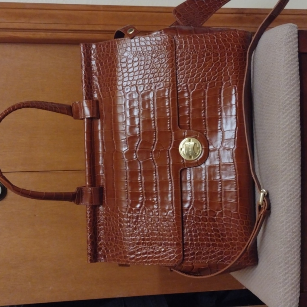 Jemma Emma Traveler 39 Italian leather in croc brown